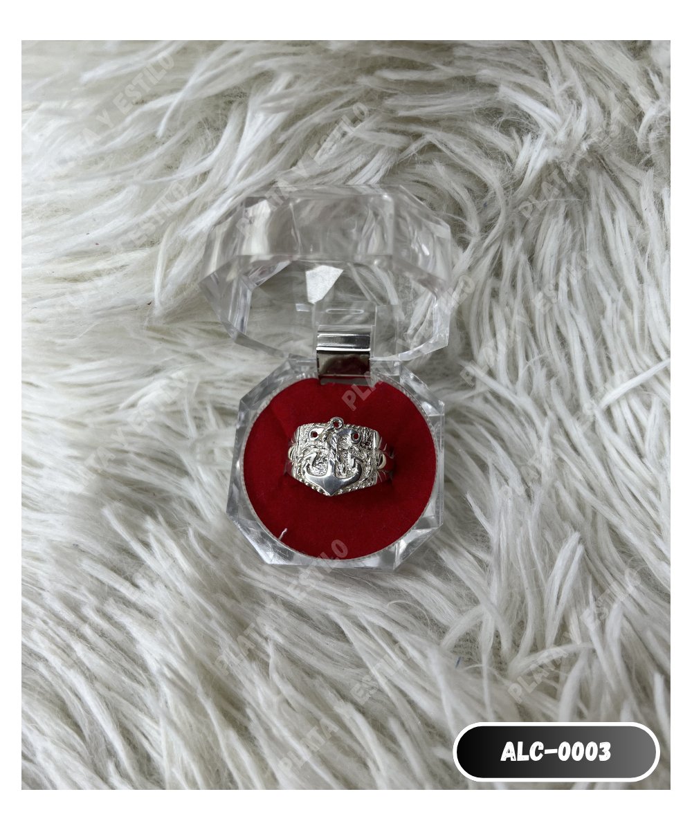 Anillo con Lámina de Oro para Caballero Modelo 0003