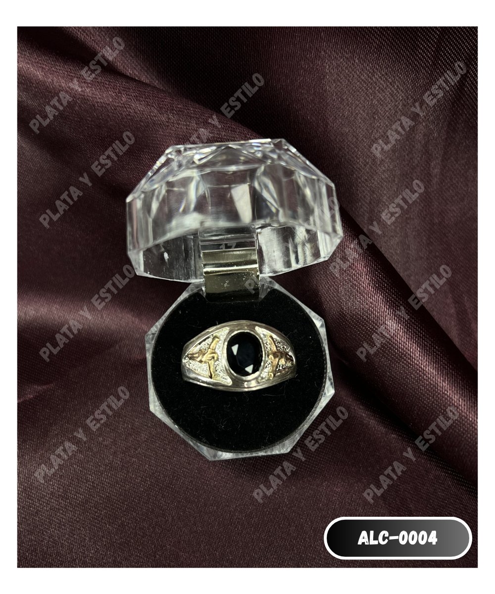 Anillo con Lámina de Oro para Caballero Modelo 0004