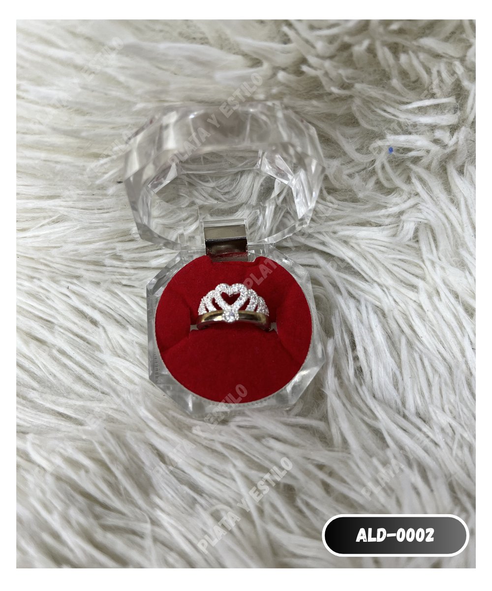 Anillo con Lámina de Oro para Dama Modelo 0002