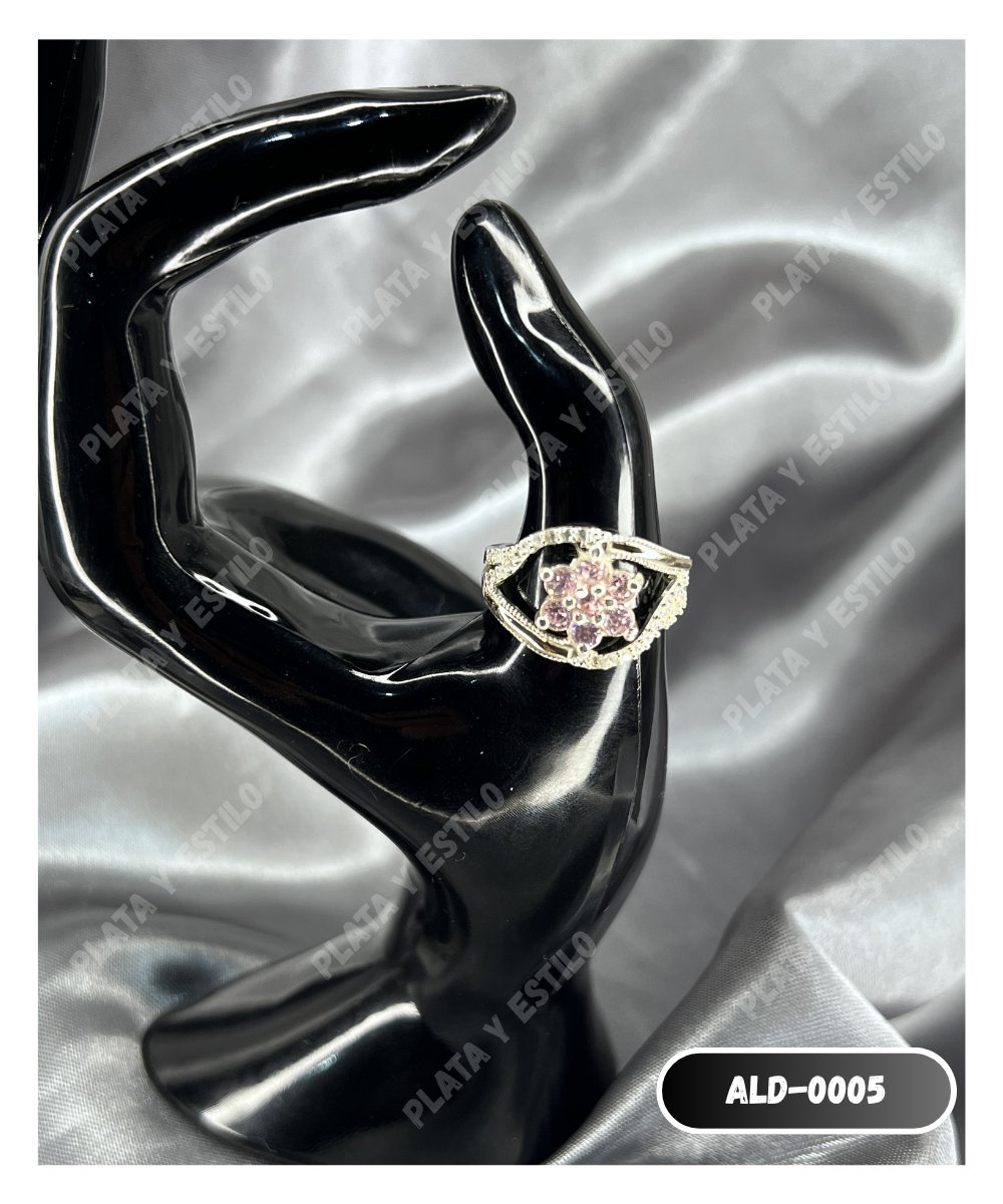 Anillo con Lámina de Oro para Dama Modelo 0005