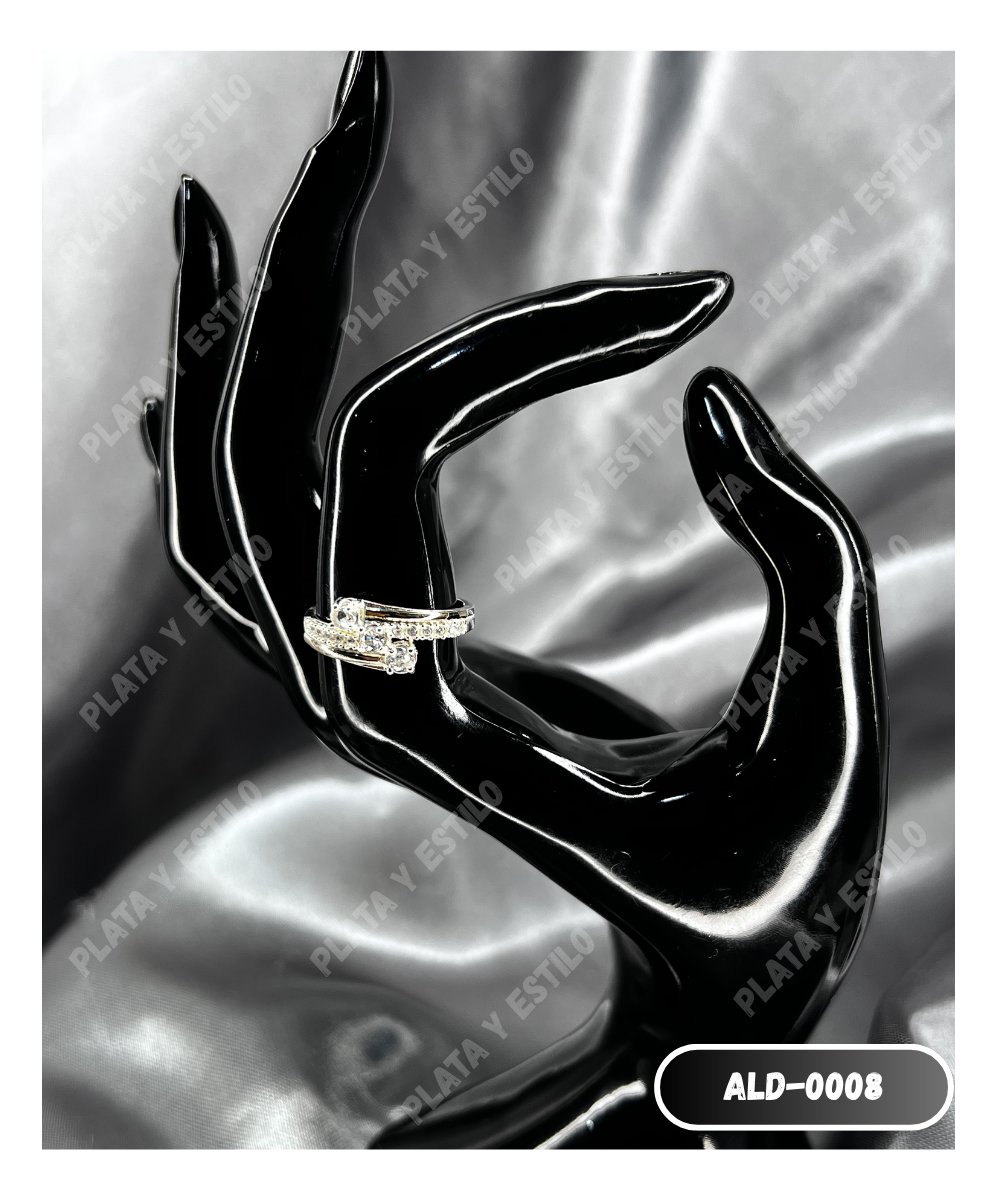 Anillo con Lámina de Oro para Dama Modelo 0008