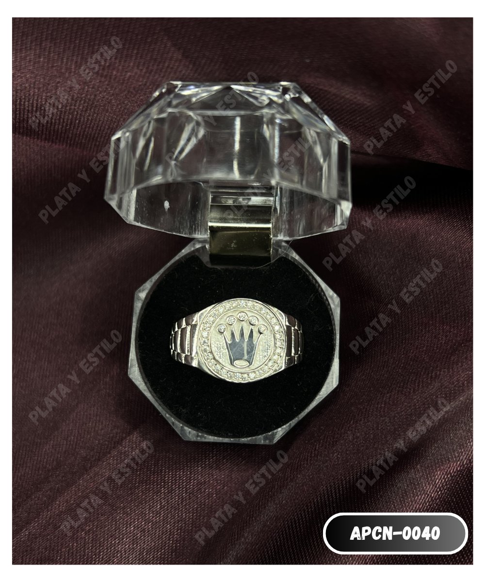 Rolex redondo circones blancos