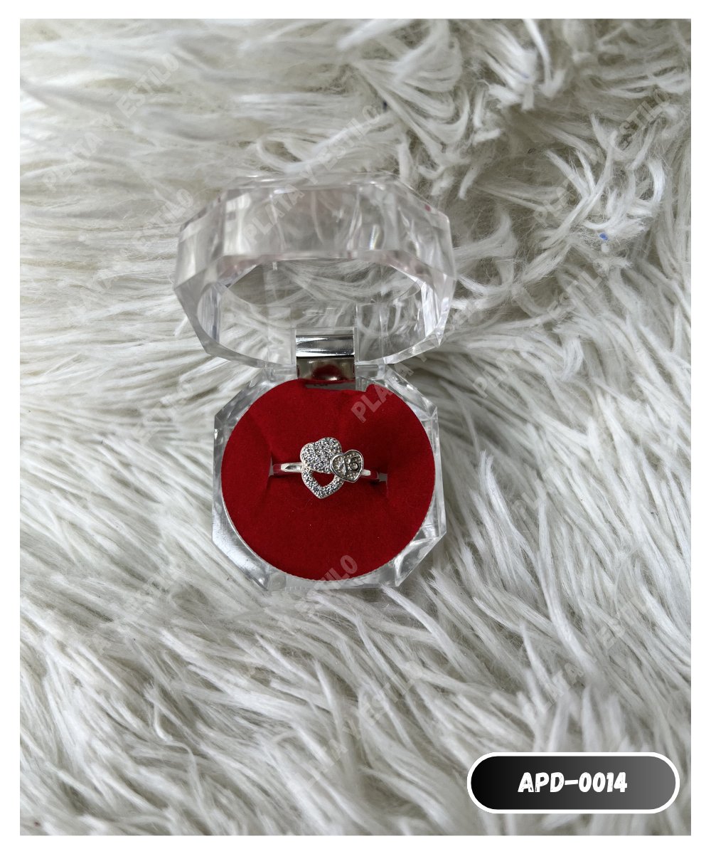 Quinceañera doble corazón