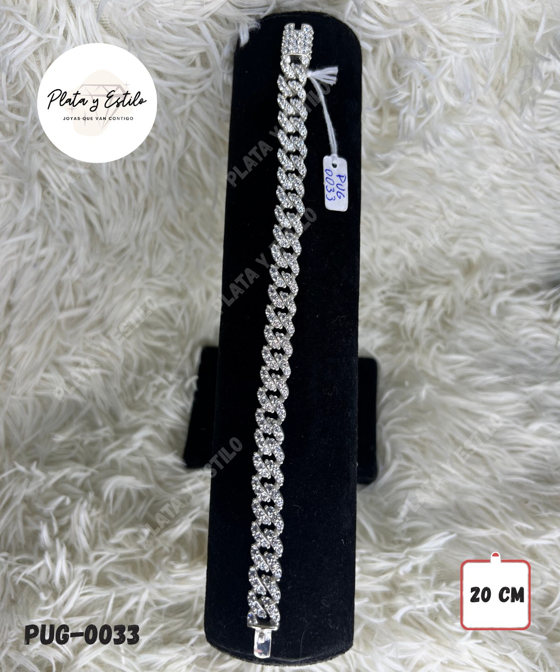 Pulsera Cubana con circones