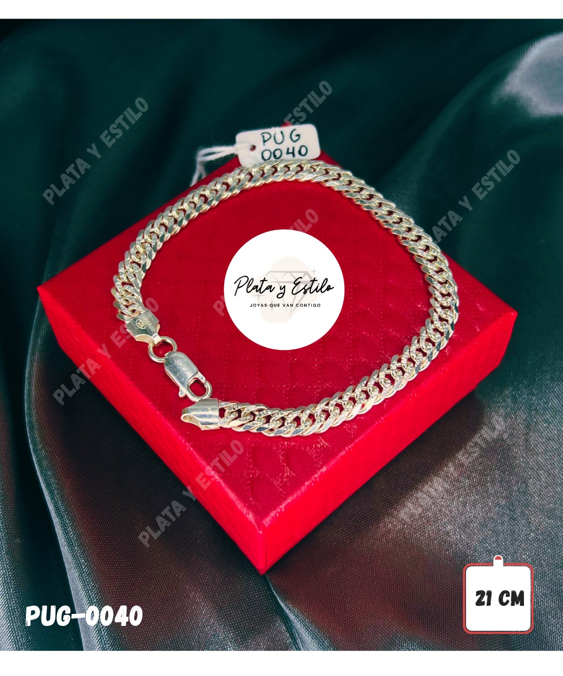 Pulsera Doble Tejido Diamantado