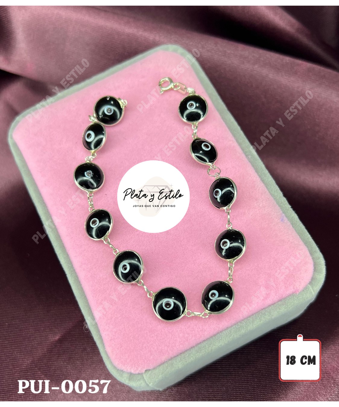 Pulsera Ojo turco negro