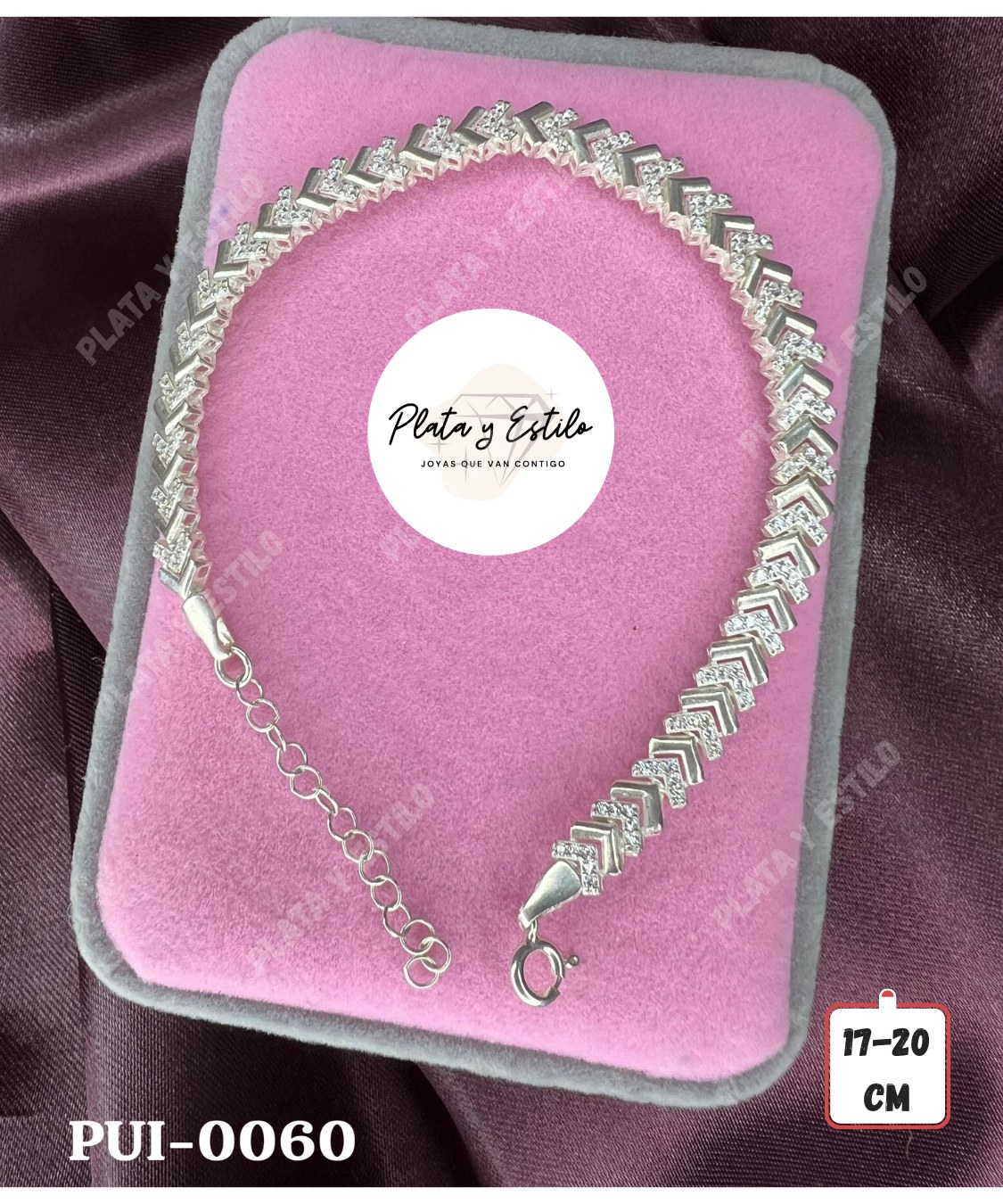 Pulsera Forma de flecha con circones