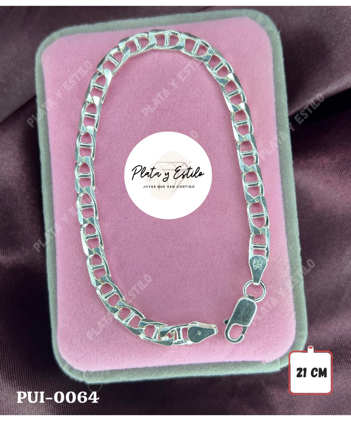 Pulsera Escalera cuadrada